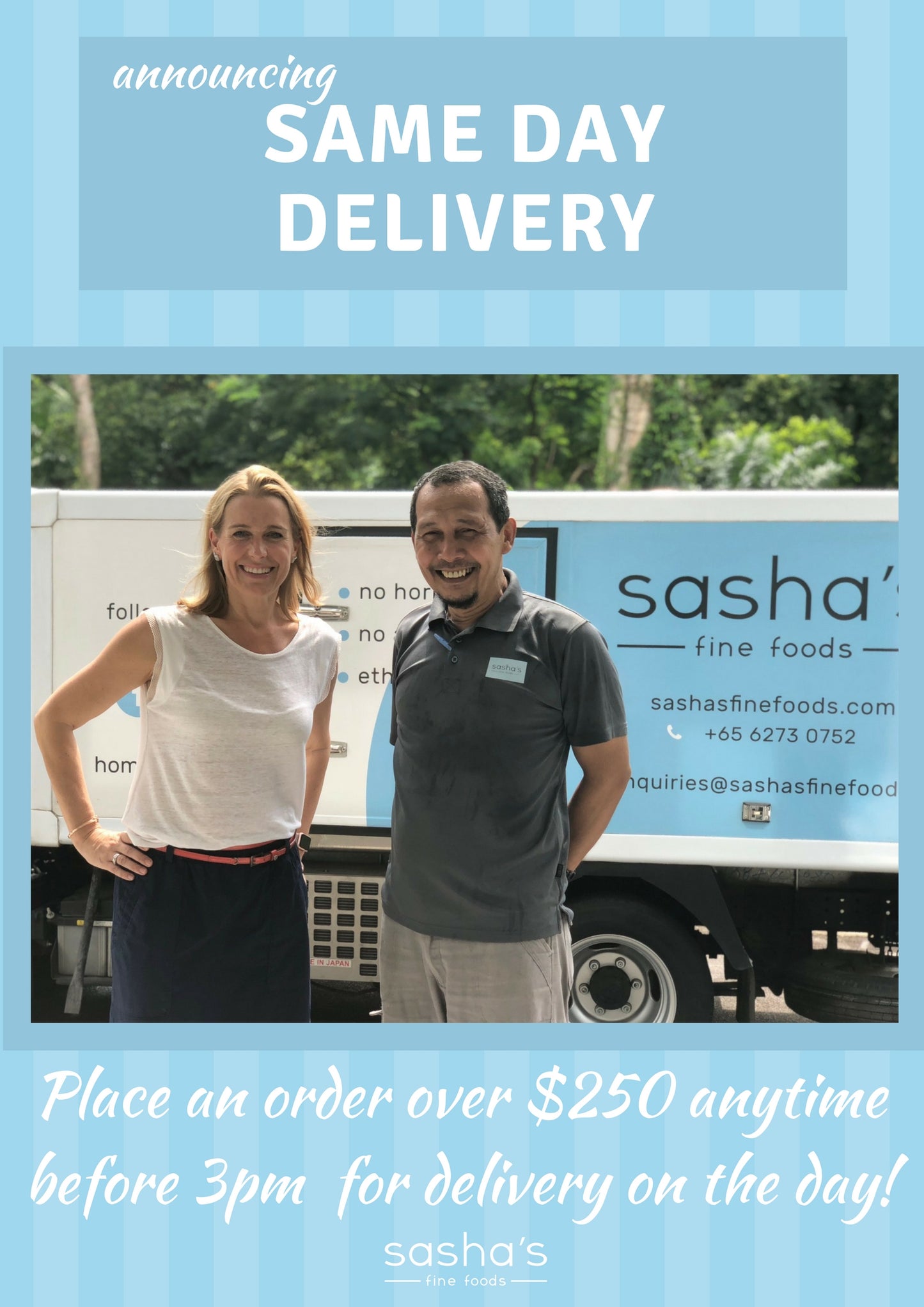 Launch of Free Same-Day Delivery Service
