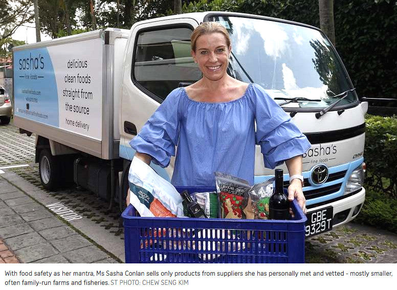 The Straits Times Features Sasha's Fine Foods