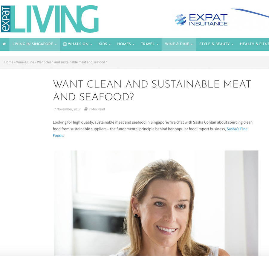Sasha's Fine Foods in Expat Living!
