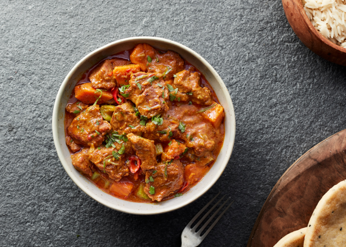 Delicious Sweet Potato Welsh Lamb Curry from Sasha's Favourite Recipes using organic lamb diced