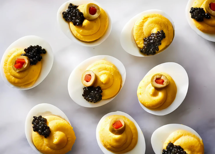 Caviar Deviled Eggs