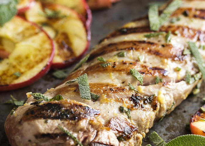 Pork Tenderloin with Apple Sage Butter Sauce