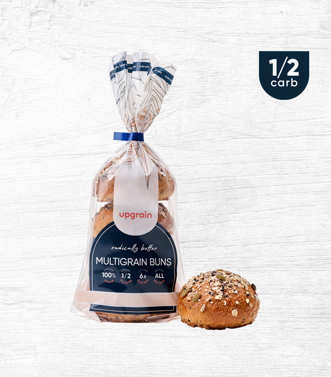 4 buns per pack of UPGRAIN® Multigrain buns | Sasha online grocer in Singapore
