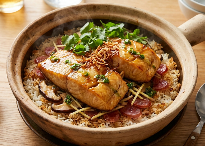 Prosperity Sea Bass Claypot Rice