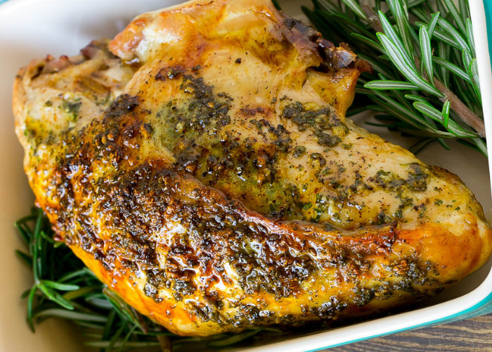 Roasted Turkey Breast with Garlic and Herbs