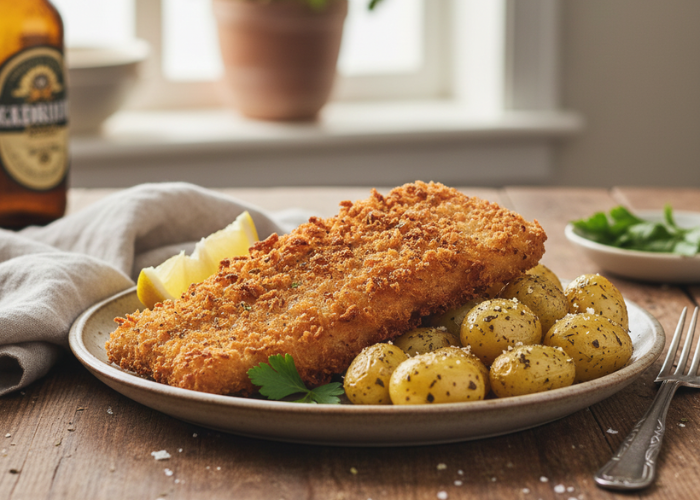 Crispy Beer-Battered Snow Cod