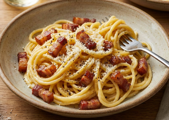 Crispy Bacon Carbonara