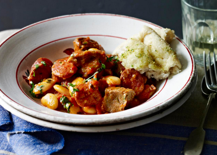 Pork, Chorizo and Butter Bean Stew