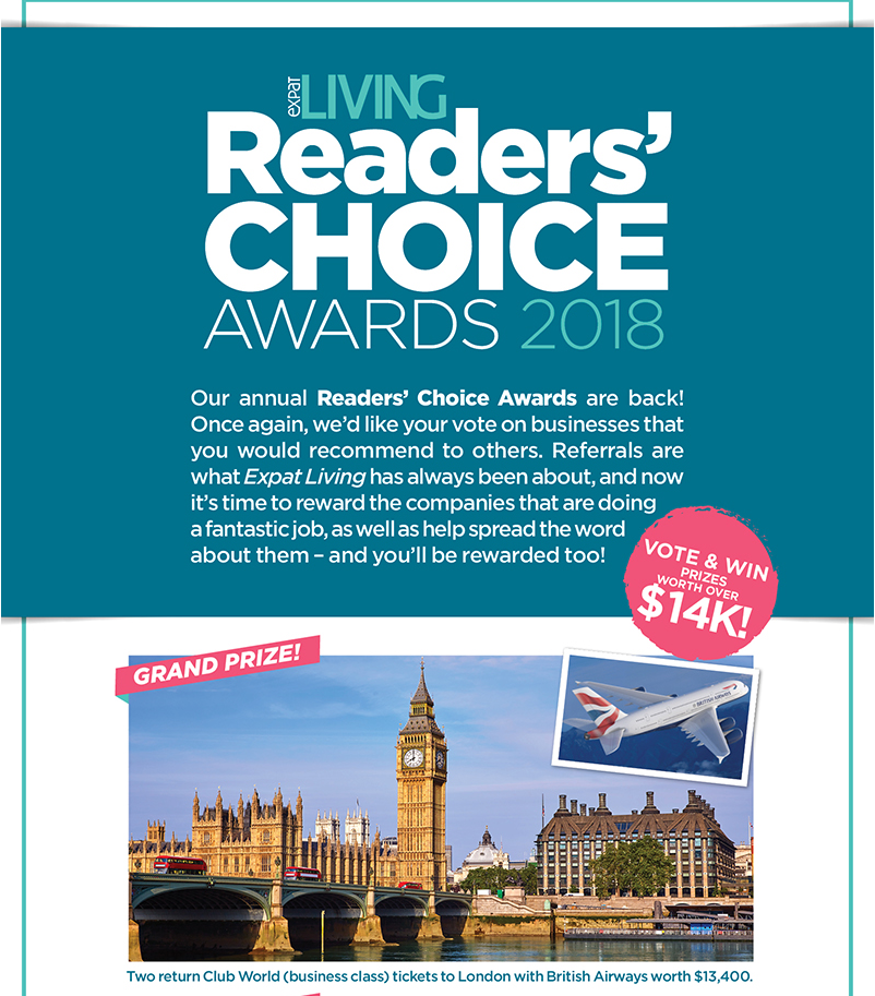 Sasha's Fine Foods Needs Your Vote - Expat Living Readers Choice Awards 2017