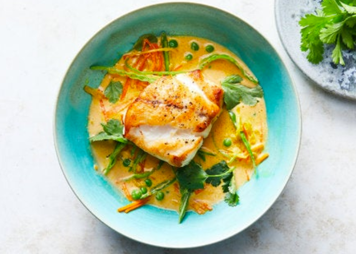 Grouper Fillets With Ginger and Coconut Curry