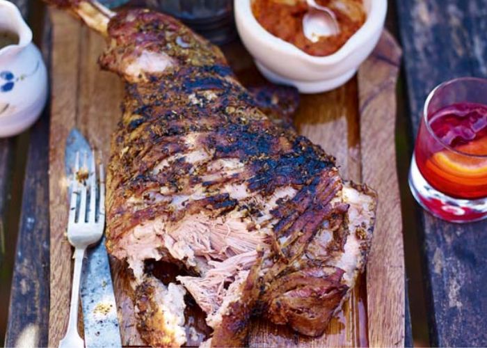 Grilled Aromatic Shoulder of Lamb