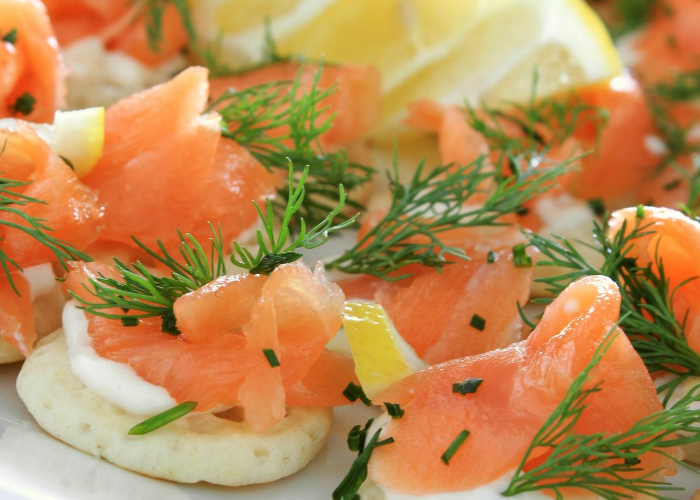 Blinis with Smoked Salmon