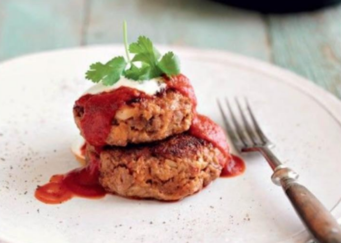 Delicious Beef Harissa Rissoles from Sasha's favourite recipes using grass-fed Minced Angus Beef