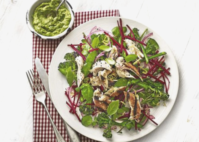 Chicken, Broccolini and Beetroot Salad