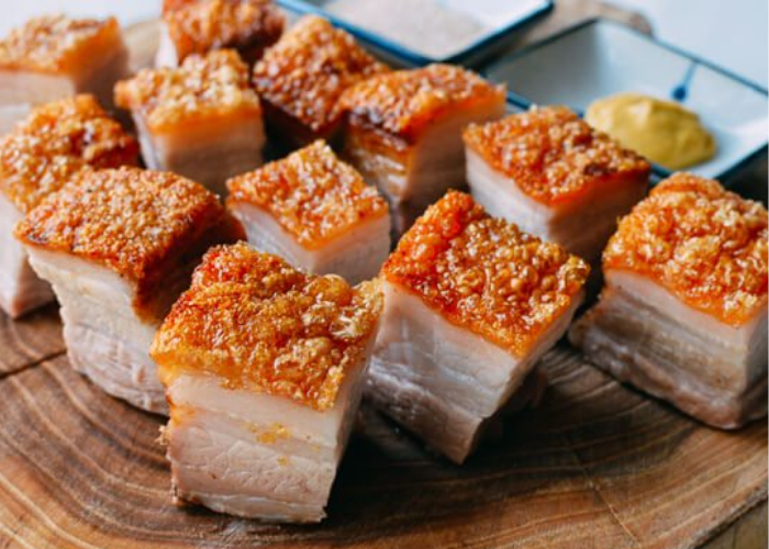 Crispy crackling Delicious Chinese Roast Pork (Siew Yoke) Recipe from Sasha's Fine Foods