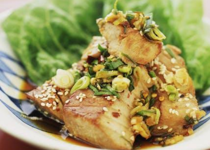 Barramundi Fillets with Homemade Tamari Ginger Sauce