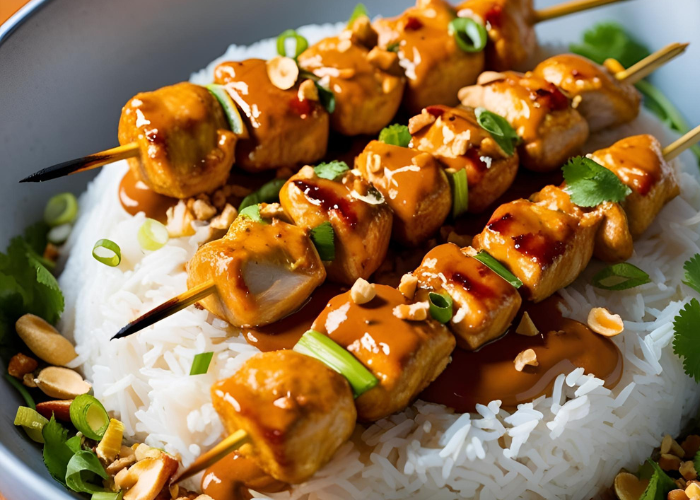 Vibrant Chicken Satay Bowl