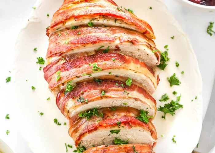 Bacon Wrapped Turkey Breast