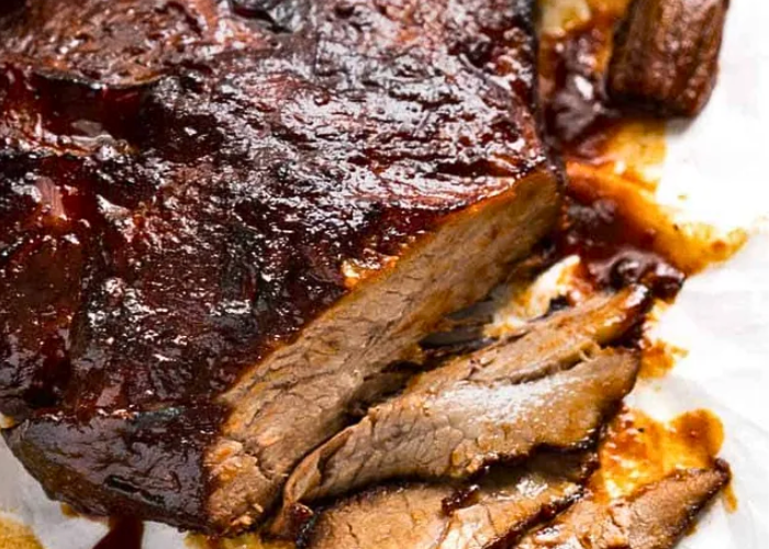Slow Cooker BBQ Beef Brisket
