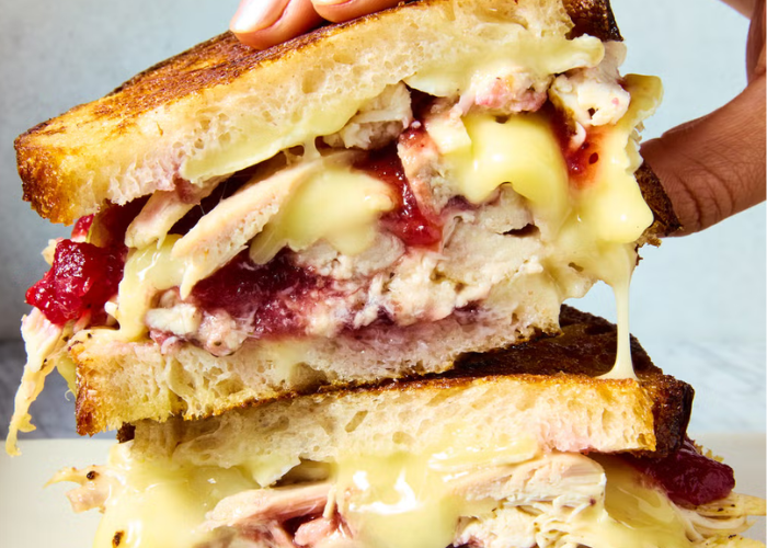 Cranberry Brie Turkey Melts