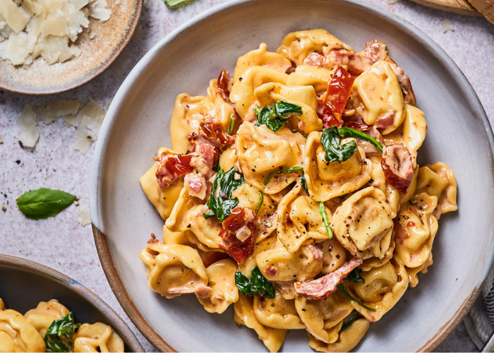 Creamy Tuscan Tortelloni