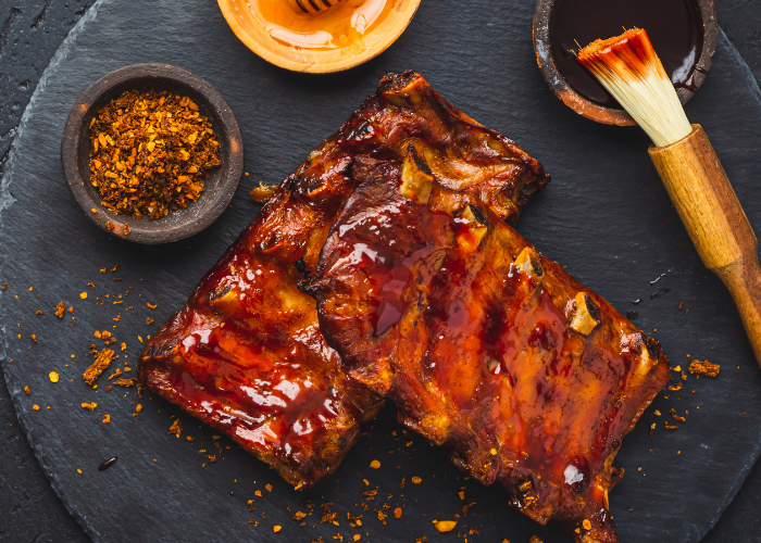 Bourbon Honey Glazed Ribs