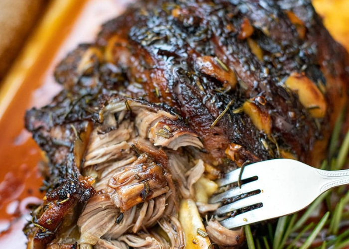 Lamb Shoulder Roast with Herb, Garlic & Hot Honey