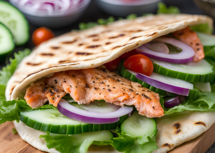 Salmon Pita