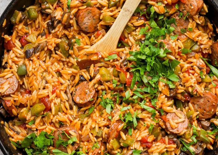 Sausage and Orzo Pasta