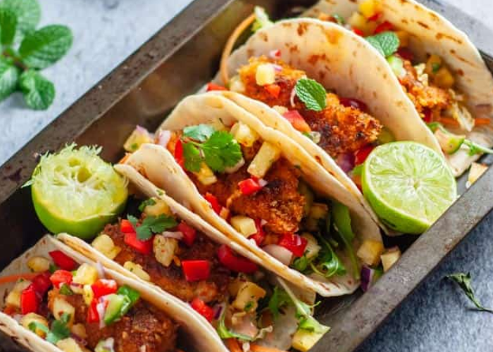 Trout Taco with Pineapple Salsa