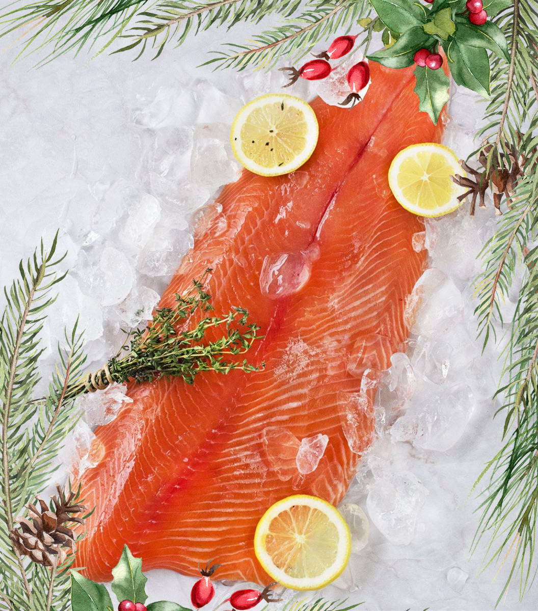 *FROZEN* Salmon Whole Side Skin-On, 0.8kg-0.99kg