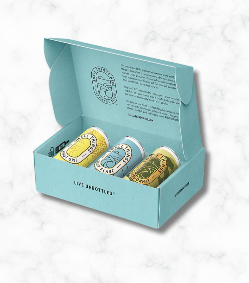 Small Things Wine Gift Set (White)