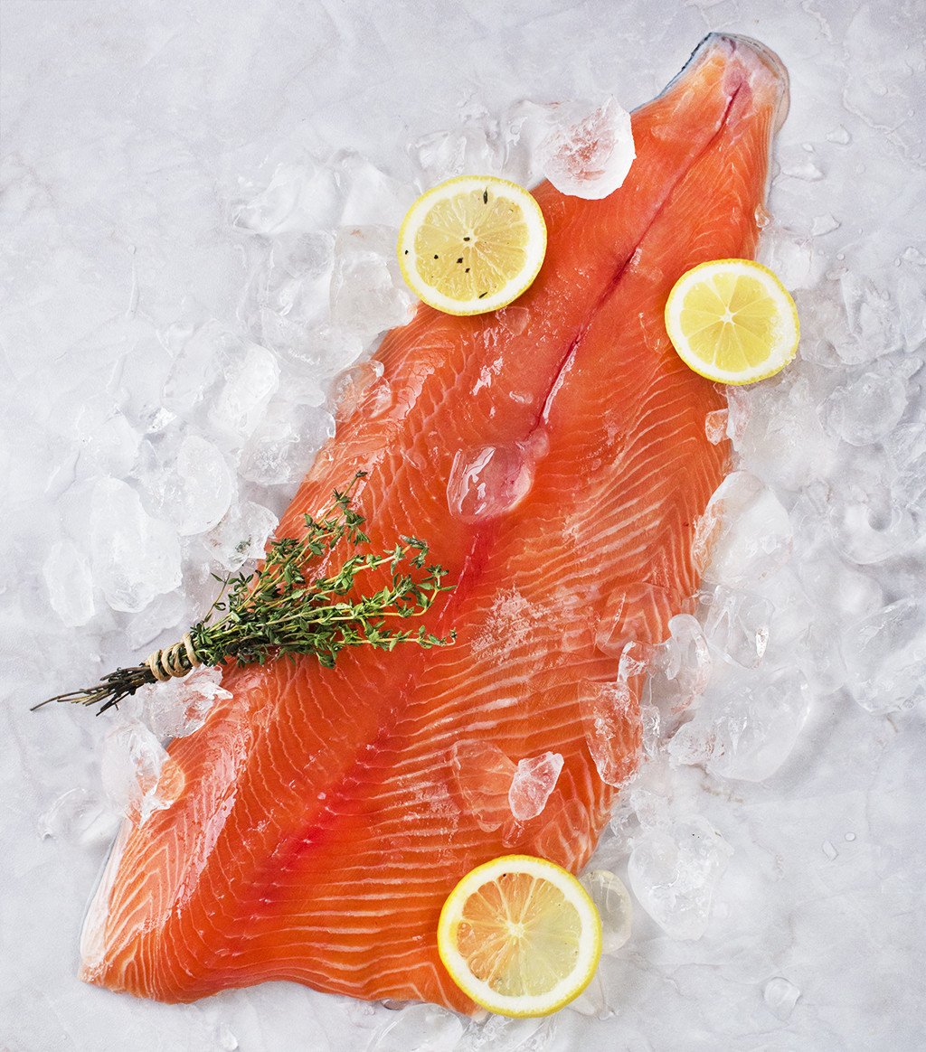 *FRESH* Salmon Whole Side Skin-On, 1.00kg-1.19kg