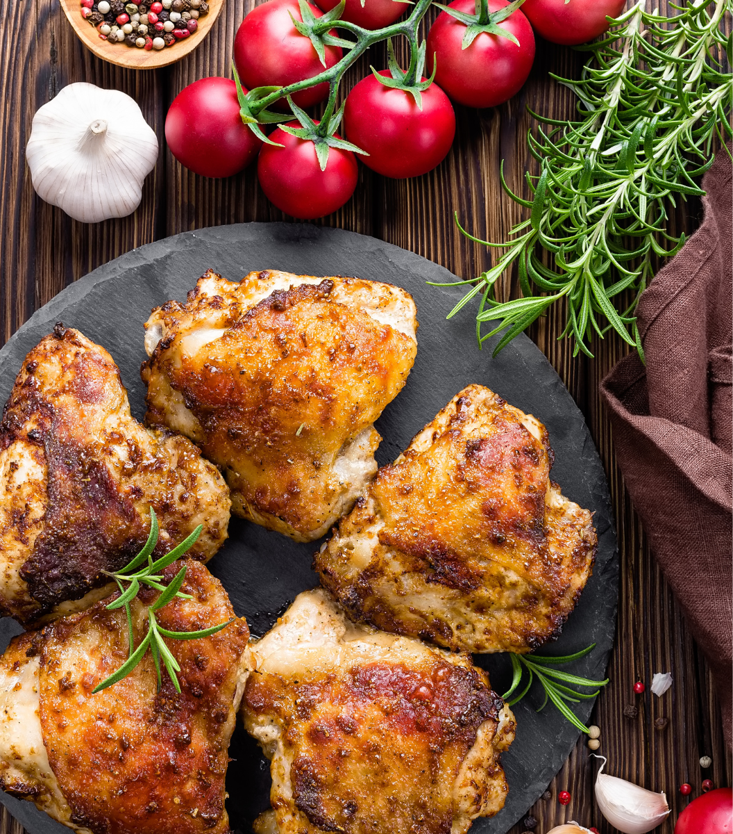 
                  
                    Local Organic Pineapple-enriched Chicken Thighs
                  
                