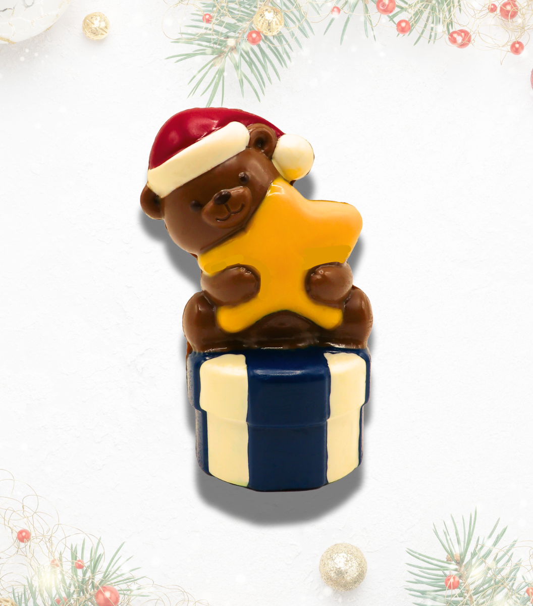 Christmas Chocolate Cuddly Bear