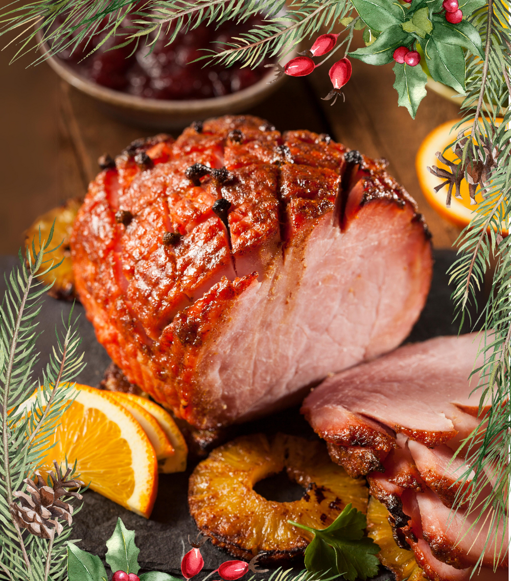 Festive Honey Roast Half Ham, Boneless