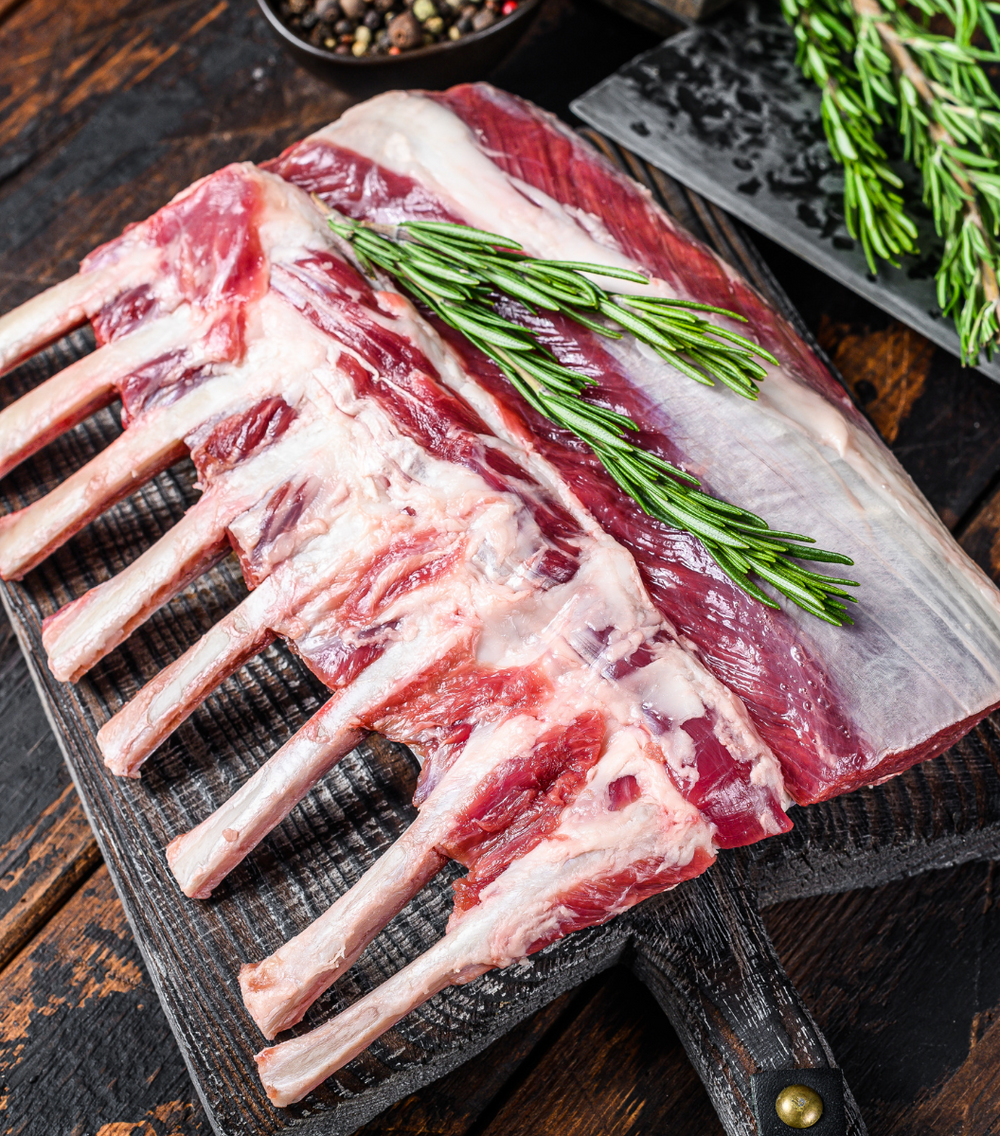 Lamb Rack Frenched, Cap On