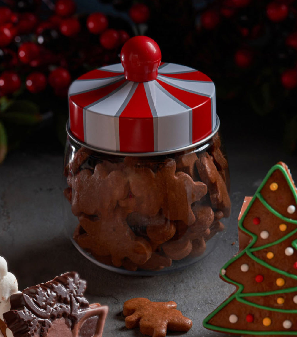 Christmas Mini Gingerbread in Carousel Jar