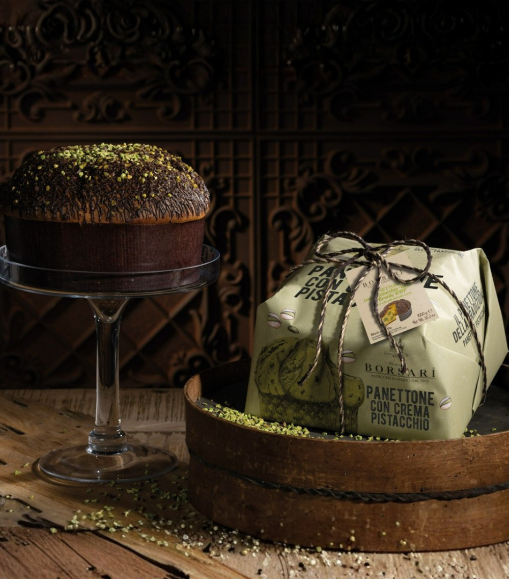 Borsari Traditional Panettone with Pistachio Cream