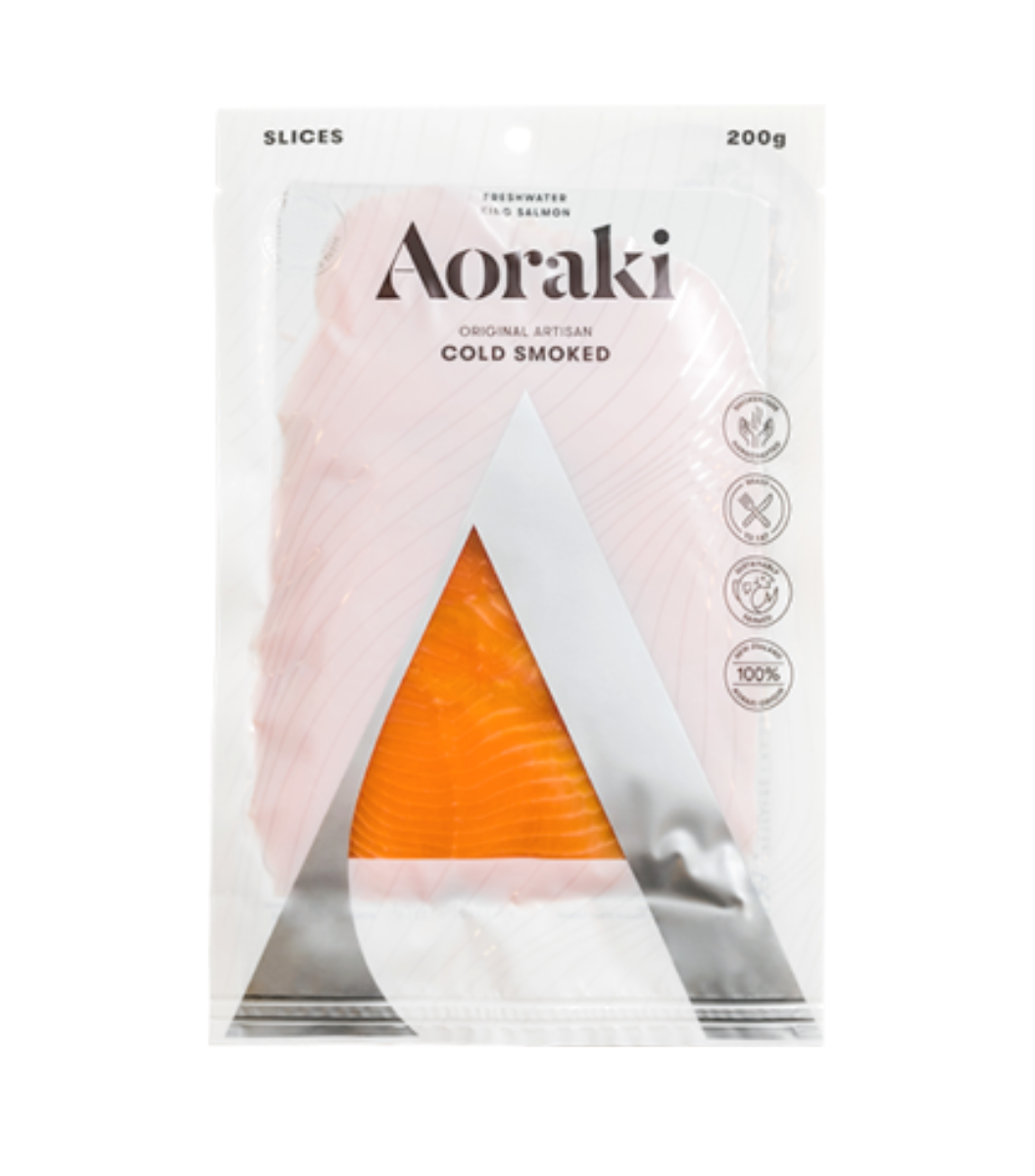 
                  
                    A pack of Aoraki (Mt. Cook Alpine) New Zealand Cold Smoked Salmon
                  
                