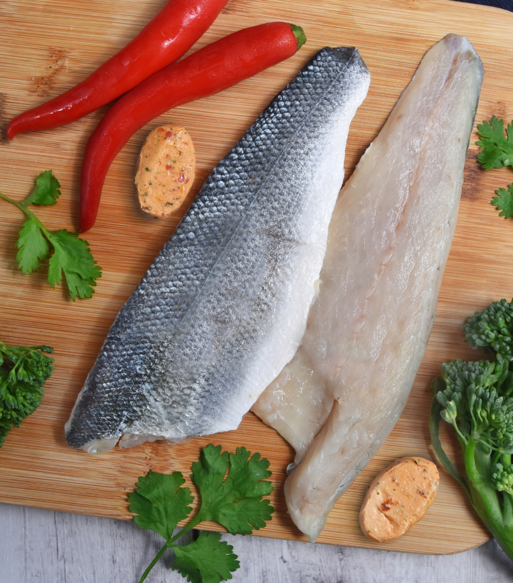
                  
                    Fresh Atlantic Sea bass cod fish (white fish) from Sasha's Fine Foods Online Grocer Singapore
                  
                
