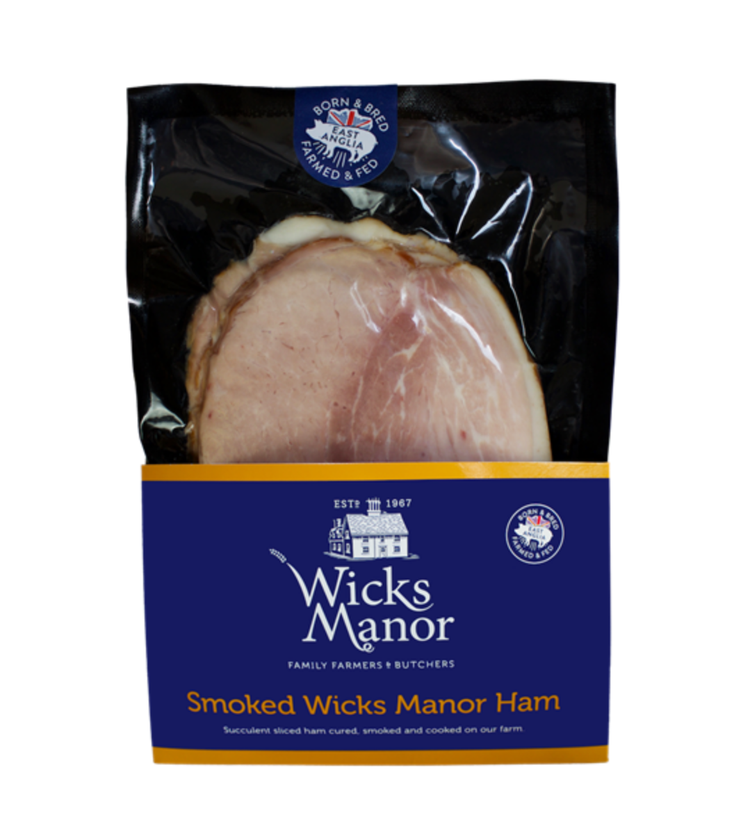 Pack of Smoked Wicks Manor English Sliced Ham - 200g | Online grocer Sasha