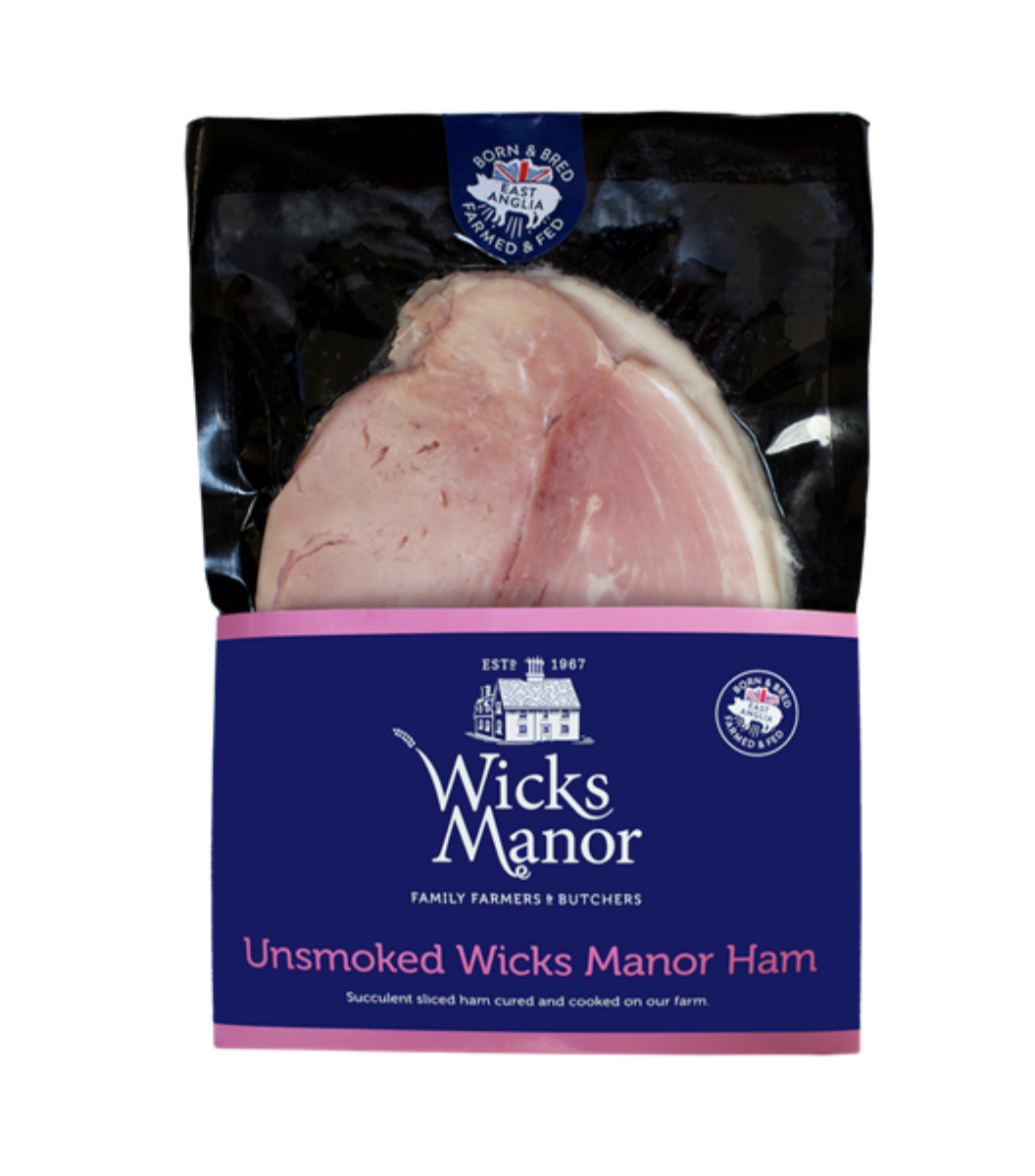 Pack of Unsmoked Wicks Manor English Sliced Ham  - 200g | Online grocery Sasha